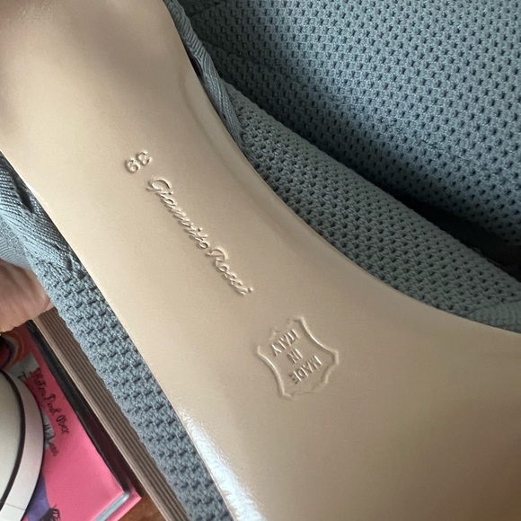 Gianvito Rossi Vires 105 Open Knit Sock Boot Heels - Picture 6 of 8